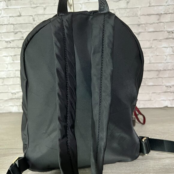 Kate Spade Nylon Backpack Watson Lane Hartley Medium Black Gold - Picture 2 of 4